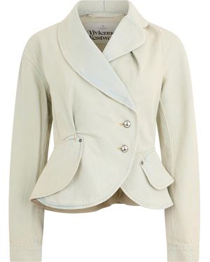 Vivienne Westwood Denim Jacket Cotton - White