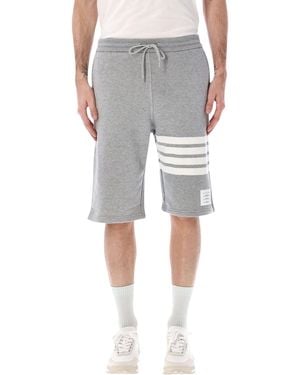 Thom Browne Fleece Sweatshorts - Gray