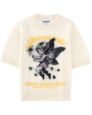 Ganni T-Shirt - White