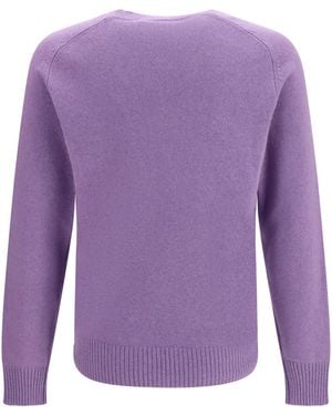 Brooksfield Crewneck Jumper Kashmir/Capra Hircus - Purple