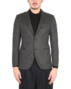 Tonello Single-Breasted Jacket - Gray