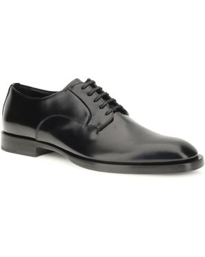 Dolce & Gabbana Calfskin Lace-Up Derby Shoes Trainer - Grey