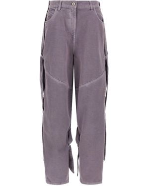 The Attico Garment-Dyed Jeans - Purple