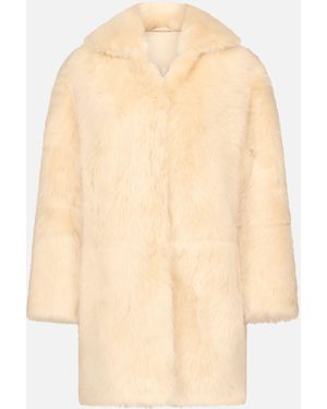 Loulou de Saison Ruben Shearling Coat - Natural