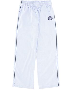 Sporty & Rich Cotton Pajama Pants Pants - Blue