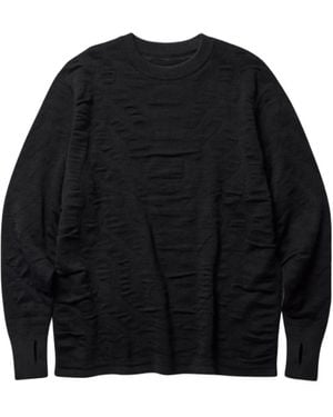 Goldwin Reaction Diffusion Knit Top - Black