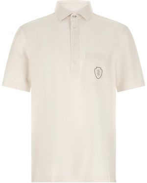 Brunello Cucinelli Virgin Wool Polo Shirt - White