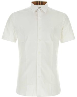 Burberry Stretch Poplin Shirt - White