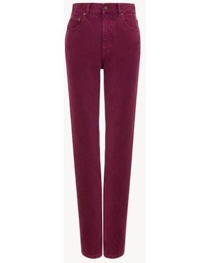 Chloé Chloé Five-Pocket Denim Pants - Red