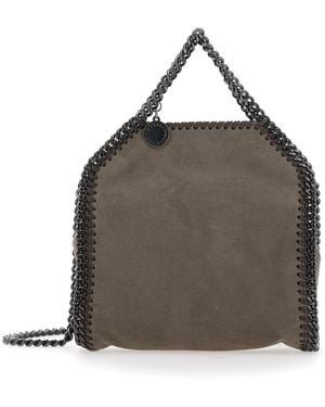 Stella McCartney Tiny Tote Falabella Tech Fabric Polyester Shoulder Bags - Metallic