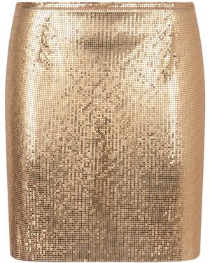Rabanne Mesh Knit Skirt - Natural