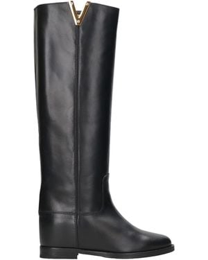 Via Roma 15 Boots Santa Monica Upper: Leather; Sole: Rubber - Black