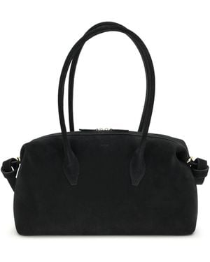 Yuzefi Shoulder Duffle Bag Brioche Calf Leather - Black