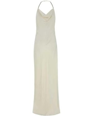 Stella McCartney Ivory Satin Long Dress - White