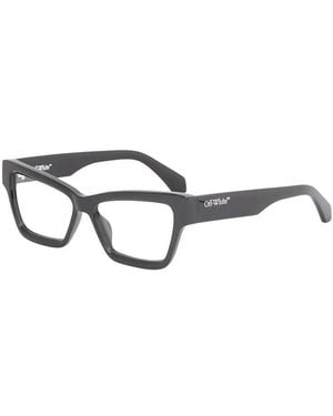 Off-White c/o Virgil Abloh Eyeglasses Square Full Rim, Shiny Frame And Clear Demo Lens Oerj077Style771000 - Black