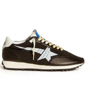Golden Goose Marathon Panelled Trainers - Black