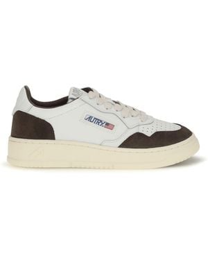 Autry Medalist Low Leather Sneakers/Mogano - White