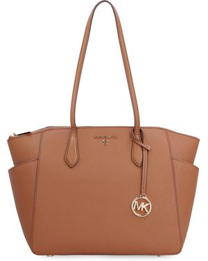 MICHAEL Michael Kors Marilyn Leather Tote - Brown