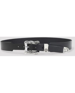 Enfants Riches Deprimes Enfants Riches Déprimés Classic Rose Buckle Belt - Black
