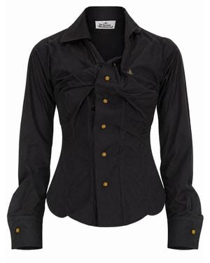 Vivienne Westwood Shirt Drunken Cotton - Black