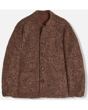 Doppiaa Aasti-C Casentino Wool Jacket Coats - Brown