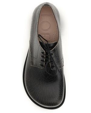 Loewe Derby Lace-Ups Campo-Cream Calf Leather Lace-Up Shoes - White
