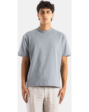 Handvaerk Oversized Crewneck Pima Cotton T-Shirt T-Shirts And Polos - Blue