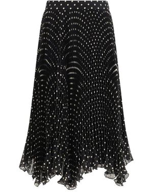 Valentino Black Silk Skirt