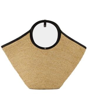 Courreges Maxy Holy Ac Logo Plaque Tote Bag - Brown