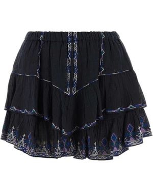 Isabel Marant Cotton Jocadia Skirt Pant - Black