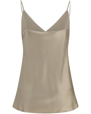 Max Mara Silk Top Bacco Tops - Brown