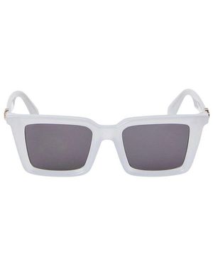 Off-White c/o Virgil Abloh Sunglasses Square Full Rim, Shiny Light Frame And Dark Lens Oeri13Udalton0907 - Grey