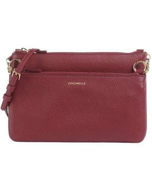 Coccinelle Crossbody Bag Cowhide Leather - Red