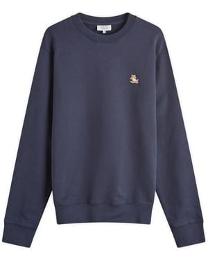 Maison Kitsuné Chillax Patch Regular Sweatshirt - Blue