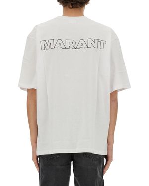 Isabel Marant Guizy T-Shirt Cotton T-Shirts - Grey