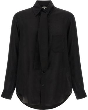 Yohji Yamamoto Stole Collar Shirt - Black