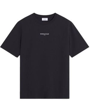 Maison Kitsuné Logo Cotton T-Shirt - Blue
