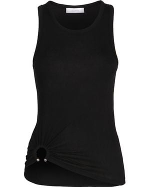 Rabanne Cotton Tank Top - Black