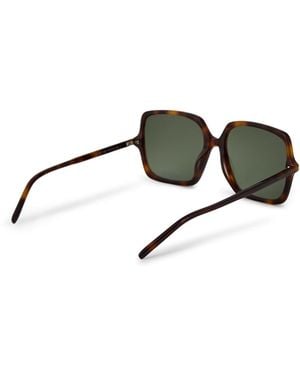Saint Laurent Sl591 Logo Sunglasses Accessories - Brown