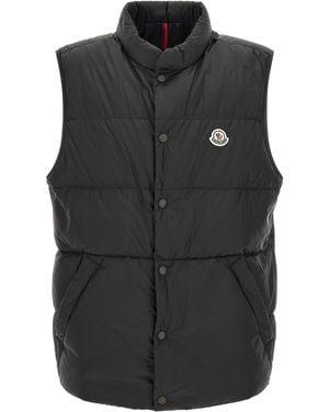 Moncler Polyamide Sleeveless Jacket Clothing - Black