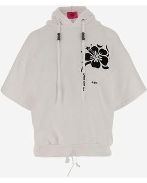 APRÈS SURF Cotton Blend Sweatshirt With Logo - White