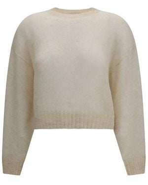 Brunello Cucinelli Beige Cashmere Jumper - Natural