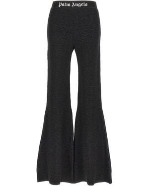 Palm Angels Logo Tape' Pants - Black