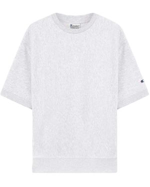 CHAMPION PINNACLE Crewneck Short Sleeves Sweatshirt Co Pl - White