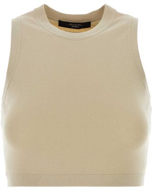 Weekend Sand Knit Bombo Crop Top - Natural