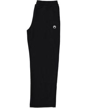 Marine Serre Marine Serre Logo Cotton Sweatpants - Black