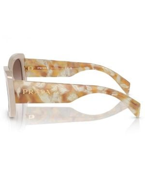 Prada Pra08S 11O6S1 Acetate Occhiali Sole - Metallic