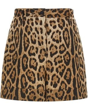 Dolce & Gabbana Dolce High Waist Shorts - Natural