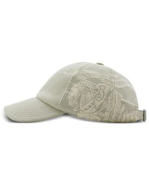 Burberry Burberry 8095005 Ekd Logo Baseball Cap - Gray
