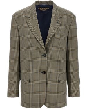 Marni Prince Of Wales Blazer - Green